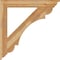 Ekena Millwork Olympic Traditional Rough Sawn Bracket, Western Red Cedar, 4"W x 34"D x 34"H BKT04X34X34OLY01RWR - alternate 2
